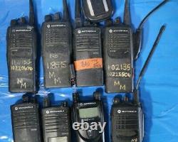 Lots of 8 Motorola HT750/other models Two Way Radio fpr parts only@Z2