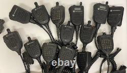 MIXED LOT OF 14 Motorola GPS Remote Speaker Microphone Two-Way Radio Accessory