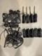 Motorola 2-way Radio Set Dtr600 9 Radios & 8 Port Charger & 8 Handhelds