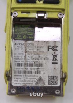 MOTOROLA APX6000XE H98UCF9PW6AN 7/800MHZ TWO WAY RADIO P25 AS IS Damaged #13