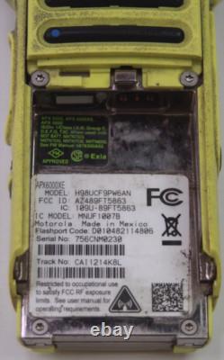 MOTOROLA APX6000XE H98UCF9PW6AN 7/800MHZ TWO WAY RADIO P25 AS IS Knob Issue #1