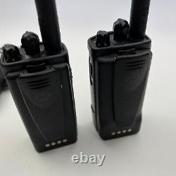MOTOROLA CP110 Two Way Radio VHF 2CH Set of 2 With Charging Base Tested