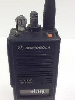 MOTOROLA MTS2000 Flashport Two Way Radio H01ucf6pw1bn, Charger, Antenna, WORKING