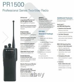 MOTOROLA PR1500 32CH 136-174 MHz VHF TWO WAY RADIO AAH79KDC9PW5AN NEW IN BOX