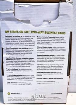 MOTOROLA RMU2040 On-Site 4 Channel UHF Rugged Two-Way Business Radio BLACK