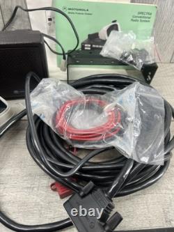 MOTOROLA SPECTRA Two Way RADIO A-5 Mic Speaker Antenna Cables Model D37KMA7JA5DK