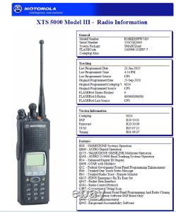 MOTOROLA XTS5000 FPP. WithAES-256 MODEL 3 VHF Digital Portable. H18KEH9PW7AN