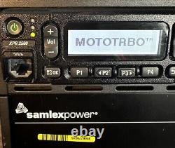 MOTOROLA aam02qnh9ja1an XPR2500 MOBILE RADIO WithSAMLEX SEC-1212 POWER SUPPLY