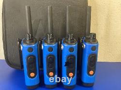 Motorola (4) Talkabout Two Way Radios with Case T4XX (tested/work)