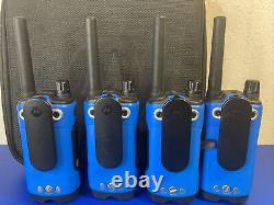 Motorola (4) Talkabout Two Way Radios with Case T4XX (tested/work)