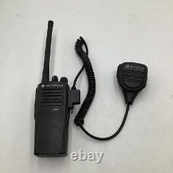 Motorola AAH01QDC9JC2AN CP200d Two-Way Radio With Bearcom Mic. Untested