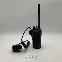 Motorola AAH01QDC9JC2AN CP200d Two-Way Radio With Bearcom Mic. Untested