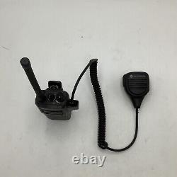 Motorola AAH01QDC9JC2AN CP200d Two-Way Radio With Bearcom Mic. Untested