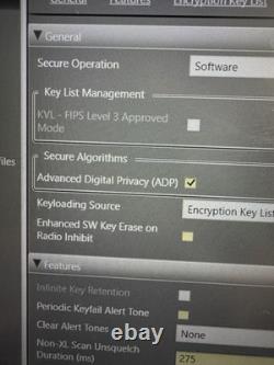 Motorola APX6500 Dash Mount O5 7/800 MHz Two Way Mobile Radio ADP BAUD 9600 Kit