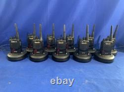 Motorola Bearcom BC130 16CH 2-Way Radio with Chargers Lot x 10 -All Turn On Read