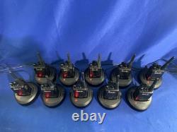 Motorola Bearcom BC130 16CH 2-Way Radio with Chargers Lot x 10 -All Turn On Read