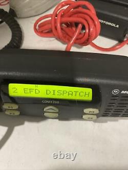Motorola CDM1250 136-174 MHz VHF 45w Remote Head Two Way Radio AAM25KKD9AA2AN