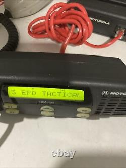 Motorola CDM1250 136-174 MHz VHF 45w Remote Head Two Way Radio AAM25KKD9AA2AN