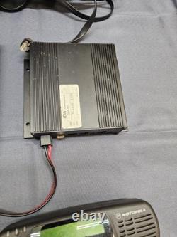 Motorola CDM1250 42-50 MHz Low Band 60w DUAL Remote Head Two Way Radio w Mics