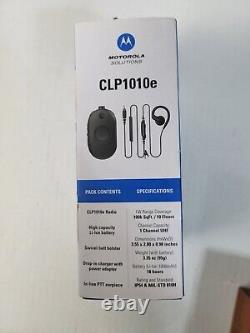 Motorola CLP1010e Two-Way Business Radio 18Hr Li-Ion Battery 100k SqFt Coverage