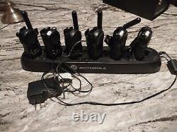 Motorola CLS1110 Two-Way Radios Plus Charger- Black