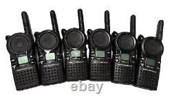 Motorola CLS1110 UHF Radios Walkie Talkies with 6 pocket Multi-Unit Charger