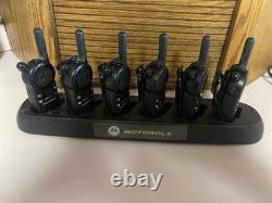Motorola CLS1410 4-Channel UHF Two-Way Radio with 3 Batteries, Set Of 6