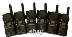 Motorola CLS1410 UHF Radios Walkie Talkies with 6 Multi Charger