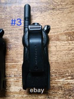 Motorola CLS1410 UHF Two-Way Radios Lot of 6 with 4 Chargers LCD Display