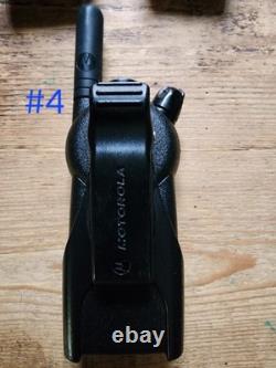 Motorola CLS1410 UHF Two-Way Radios Lot of 6 with 4 Chargers LCD Display