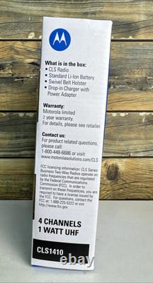 Motorola CLS-1410 Motorola CLS Series Two-Way Radio UHF Compact Jobsite Radio