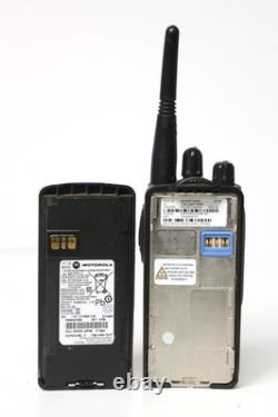 Motorola CP185 AAH03RDC4A Two-Way Radios + Charger + Mics