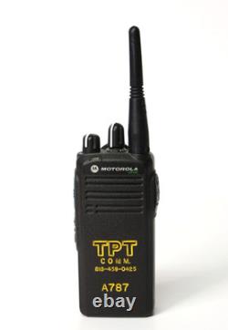 Motorola CP185 AAH03RDC4A Two-Way Radios + Charger + Mics