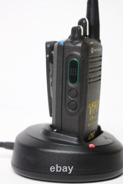 Motorola CP185 AAH03RDC4A Two-Way Radios + Charger + Mics