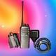 Motorola Cp200d Two-way Radio With Charger & Mic Black