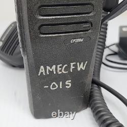 Motorola CP200d 16Ch Two Way Radio AAH01QDC9JA2AN Mic PMMN4013A Speaker Issue