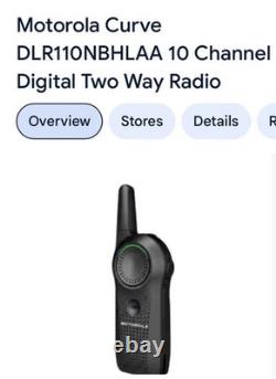 Motorola Curve DLR110NBHLAA 10 Channel Digital Two-way Radio Black