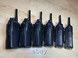 Motorola DP3400 UHF x 6 Two-Way Radios withBatteries and Impres Multi Charger