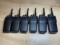 Motorola DP3400 UHF x 6 Two-Way Radios withImpres Batteries and Multi Charger