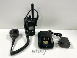 Motorola DP4601e UHF Digital Two Way Radio + PMMN4050A Speaker + Charger