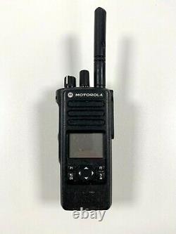 Motorola DP4601e UHF Digital Two Way Radio + PMMN4050A Speaker + Charger