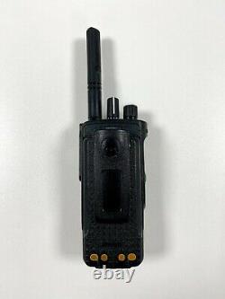 Motorola DP4601e UHF Digital Two Way Radio + PMMN4050A Speaker + Charger