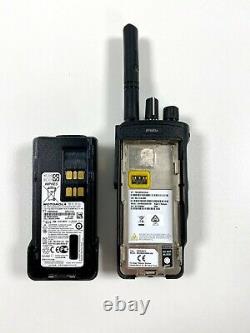 Motorola DP4601e UHF Digital Two Way Radio + PMMN4050A Speaker + Charger