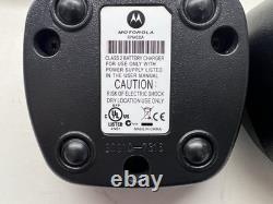 Motorola DTR650 900MHz Digital Radios Lot of 4 w Chargers RPN4035A Dock Mic