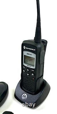 Motorola DTR650 Digital Portable 2 Way Radio with Charging Base & Plug