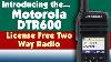 Motorola Dtr600 Digital Two Way Radio Introduction And Overview