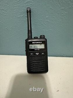 Motorola EVX-S24 Portable Two-Way Radio Tested Working, Good Condition, Charger