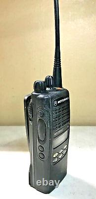 Motorola HT1250 LS+ UHF Radio 403-470 MHz 128 Channels with Charger & Microphone