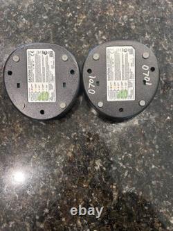 Motorola HT1250 LS+ UHF Two-Way Radio 450-512MHz LOT (2) with Chargers & Battery