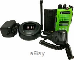 Motorola HT1250 Low Band Two Way Radio 35-50 MHz 128-Channel 6w MDC Wide Band